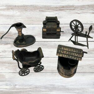 Vintage Die Cast Dollhouse Miniatures 1970's Dollhouse Miniature